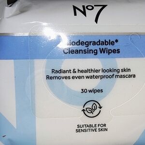 No 7 Biodegradable Cleansing Wipes - New
